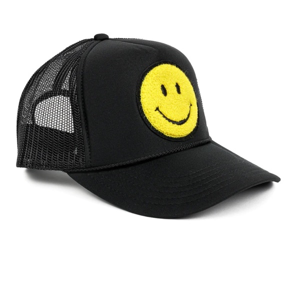 Accessories - Local Beach Smiley Patch Trucker Hat